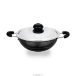 Amilex High Quality Non Stick Hopper Pan With Stainless Steel Lid And Free Wooden Spatula